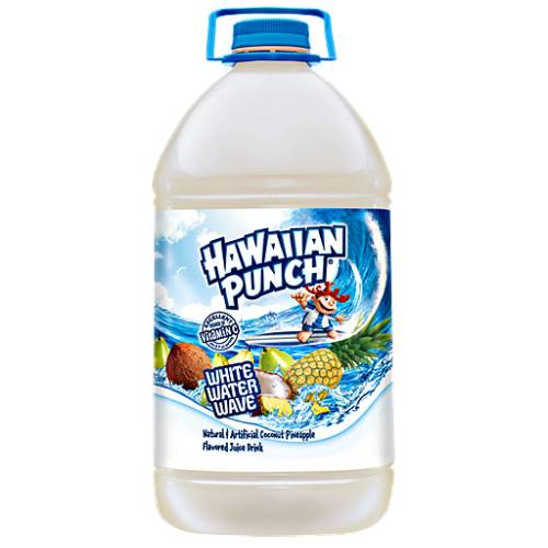 White Hawaiian Punch also called the white water wave is a clear white drink with a full sweet flavour.