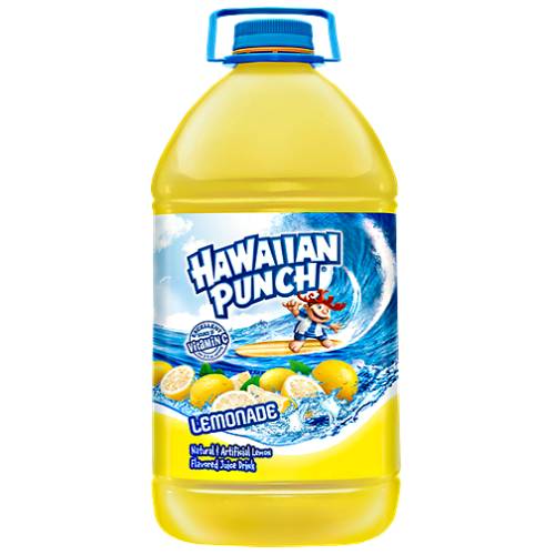 Yellow Hawaiian Punch is a rich yellow lemon drink with a full sweet flavour.