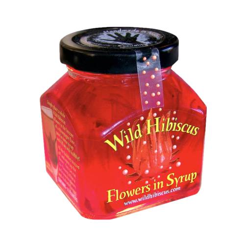 Hibiscus flowers syrup.