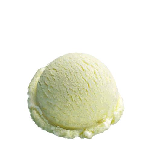 Apple ice cream is flavoured with green apple and chirned with cream.