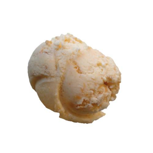 Apricot flavoured Ice Cream.