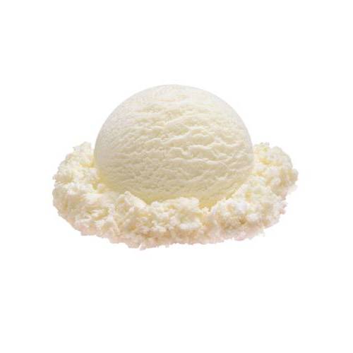 Coconut flavoured ice cream.