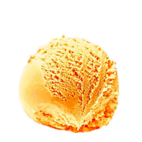 Papaya flavoured ice cream.