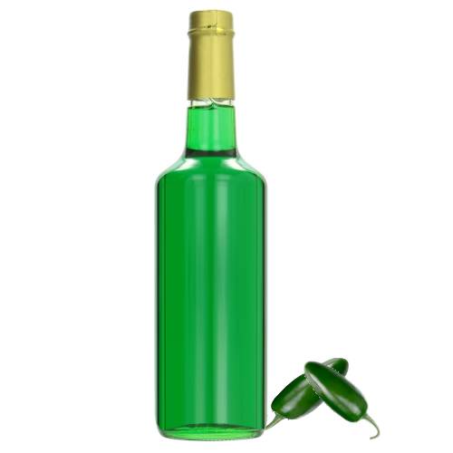 Jalapeno Syrup is jalapeno chili cooked with water and sugar until thick with a green color.