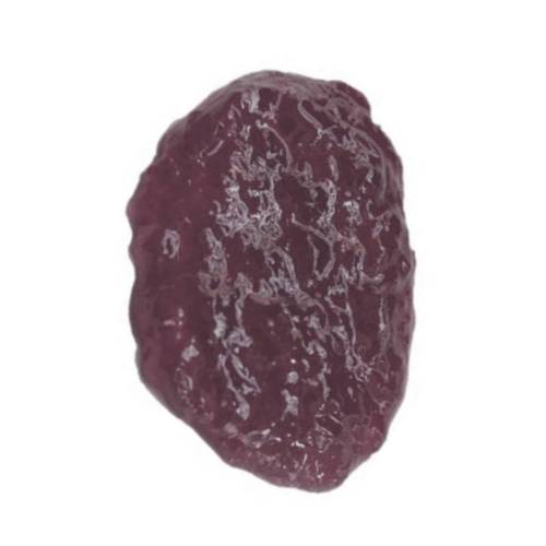 Blackberry jam is made by cooking blackberries into a thick paste that is sweet and dark in color.