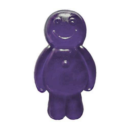 Blackberry Jelly Baby with a gummi soft candy with a sweet Blackberry made with gelatin and sugar and is sweet jelly with a Blackberry flavour.