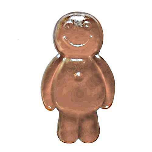 Cinnamon Flavoured Jelly baby made with gelatin and sugar with a gummi soft candy and is sweet jelly with a woody cinnamon flavour alot like cinnamon toast.