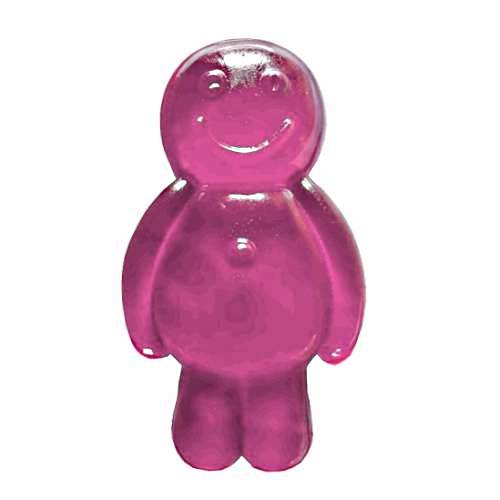 Fig Jelly Baby is a gummi soft candy with a light purple color made with sugar and gelatin and is sweet jelly with a rich fig flavour.