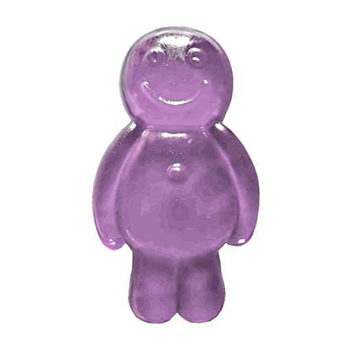 Huckleberry Jelly baby flavour made with gelatin and sugar with a soft gummi candy and is sweet jelly and a strong huckleberry flavour.