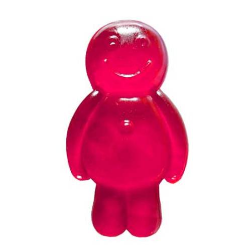 Lingonberry Jelly Baby made with sugar and gelatin with a gummi soft candy and is sweet jelly with a Lingonberry flavour and purple color.
