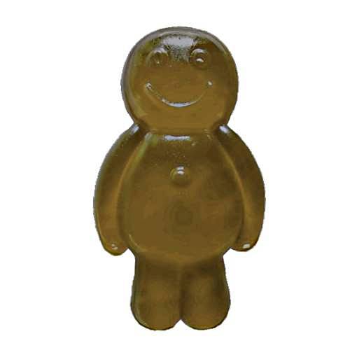 Pecan Jelly Babies are a gummi candy made with gelatin and sugar making a soft jelly sweet with a nutty Pecan taste and nut brown in color.
