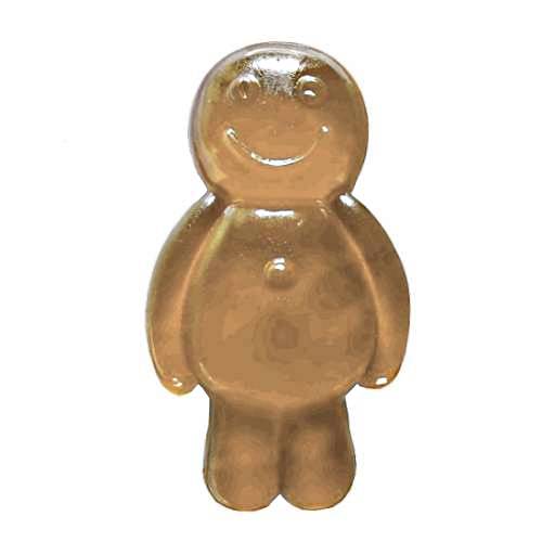 Jelly baby Vanilla flavour made with gelatin and sugar with a soft gummi candy and is sweet jelly and a strong vanilla bean flavour.