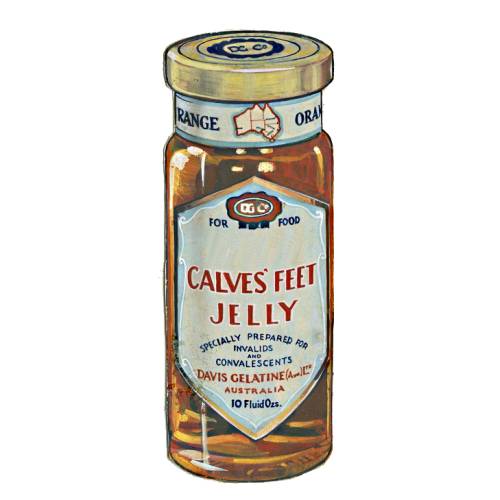 Jelly Calves - Calves jelly is a ligh meat jelly flavour with light brown color.