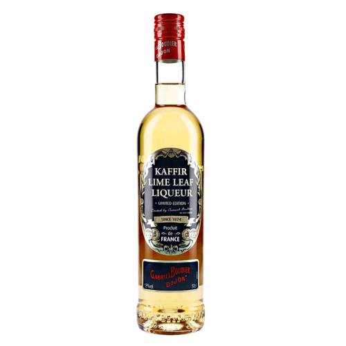 Gabriel Boudier kaffir lime leaf liqueur was created after a UK competition for bartenders to design a new flavour. Samuel Boulton won with his recipe infusing makrut lime leaves in alcohol for five weeks.