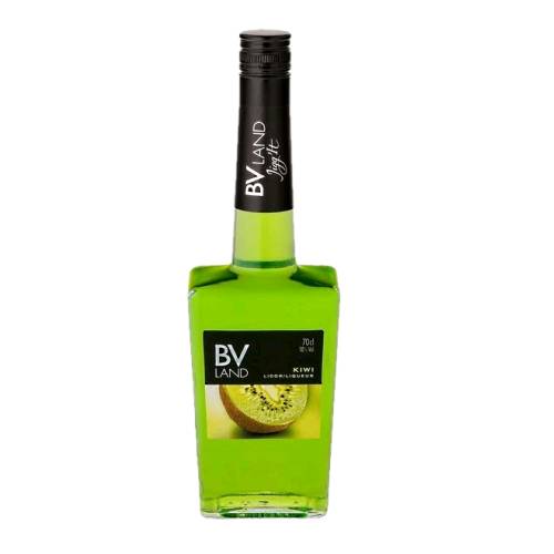 VLand Kiwi Liqueur is bright green