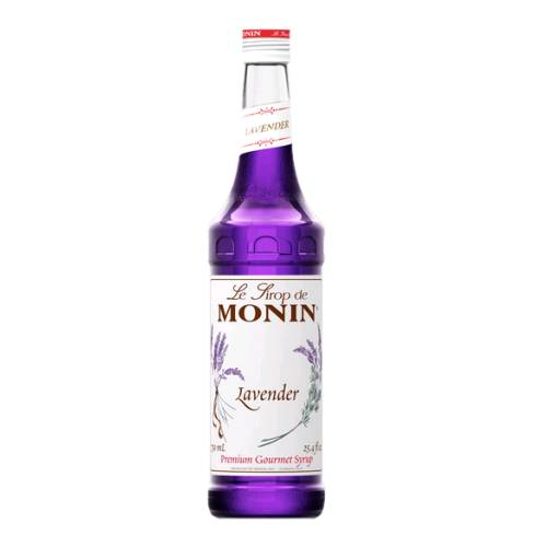 Lavender Syrup Monin - Monin Lavender syrup made with lavender flavour sugar and water and cooked together with a bright purple color.