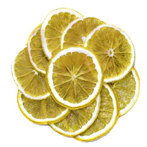 Lemon Dried - Dried Lemon is sun dried or dehydrat lemon used to dress and flavour lemon cocktails.