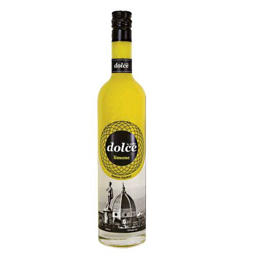 Lemon Liqueur Dolce - Dolce lemon liqueur is milk based and made with only the lemons picked when they are at optimal size density and the perfect yellow.