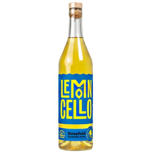 Lemon Liqueur Threefold - Threefold Lemon Liqueur is a Lemoncello made with local lemons and distilled with our home made gin.