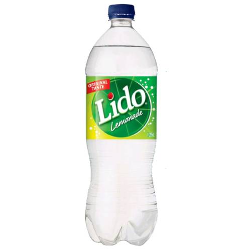 Lemon Soda Lido - Lido Lemon Soda is a citrus lemon carbonated water clear in color type of lemonade.