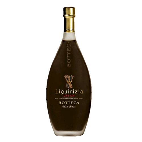 Licorice Liqueur Bottega - Bottega Licorice Liqueur made from licorice root paste and intense aroma of licorice