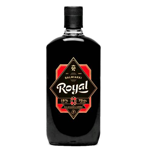 Licorice Liqueur Royal - Royal salmiakki snapsi muovipullo.