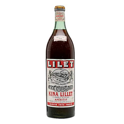 Kina Lillet is a liqueur made with white wine mixed with fruit liqueurs and flavored with quinine bark of the kina kina or cinchona tree and made from 1887 to 1986.