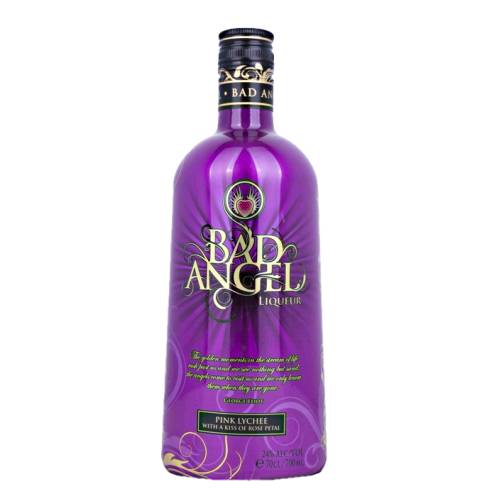 Bad Angel lychee liqueur is a lightweight complex liqueur with hints of rose petals.