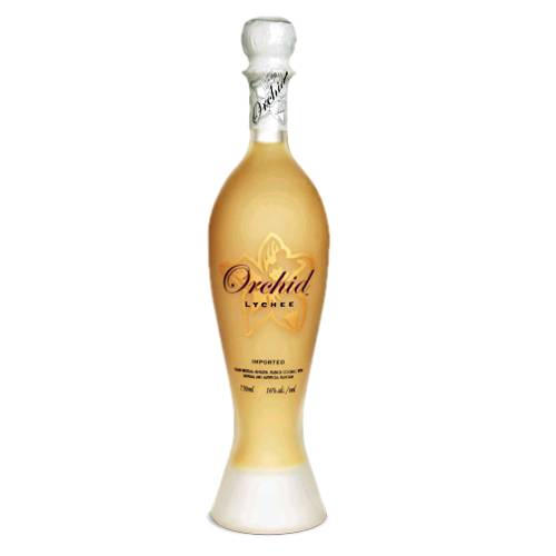 Lychee Liqueur Orchid is rich and silky with intense ripe flavors of lychee apricot and peach with accents of citrus.