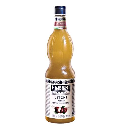 Lychee Syrup Fabbri - Fabbri lychee syrup also known as litchis are peeled a pearly white sweet and firm flesh is found and sun aged as lychee nuts Fabbri Lychee Syrup combines a sweet exotic flavour with a melon like aroma and a brilliant golden colour.