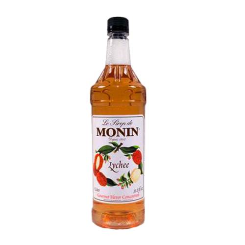 Lychee Syrup Monin - Monin lychee syrup made with lychee juice sugar and cooked until thick.
