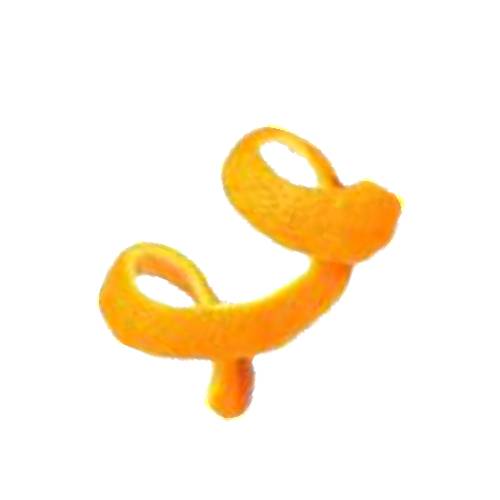 Peel from a mandarin.