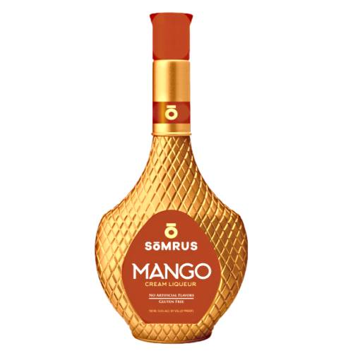 Somrus mango cream liqueur is made with ripe mango and dairy cream from wisconsin and caribbean sugar spirit.