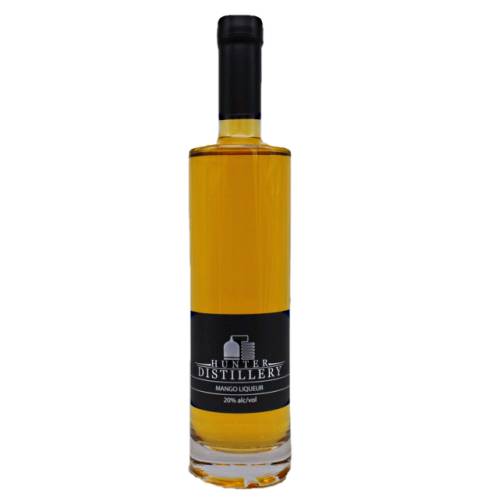 Hunter Distillery Mango Liqueur is a light fruit liqueur showing a clear golden yellow appearance. It has a fresh tropical mango aroma with a long lingering luscious sweet mango taste.