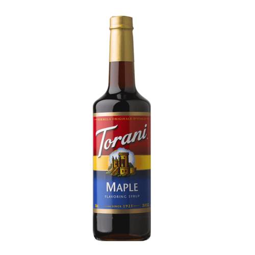 Maple Syrup Torani - Torani maple flavor syrup with sweet maple flavour and strong brown color.