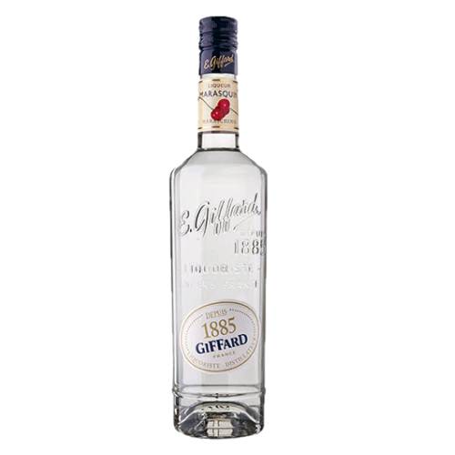 Giffard maraschino liqueur with sour cherries flavor marasque.