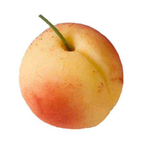 Marzipan Peach - Peach Marzipan is made from sugar or honey mixed with almond meal with a peach flavour then shaped into a peach and light paint of food color.