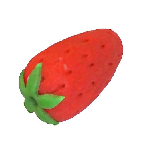 Strawberry Marzipan is made from sugar and or honey mixed with almond meal with a strawberry flavour then shaped into a strawberry shape.