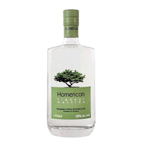 Homericon Mastiha Liqueur made by Stoupakis Chios Distillery.