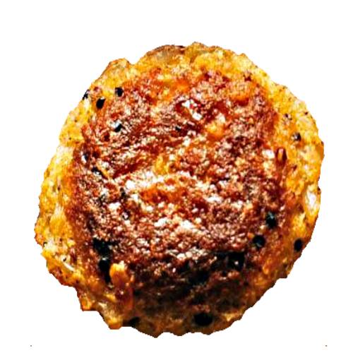 Tuna Meatball is minced tuna that is rolled into a ball sometimes along with other ingredients for flavour and herbs and spices.