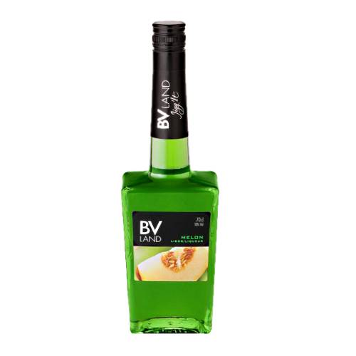 BVLand melon liqueur with a forest green look with a nice aroma of ripe melon.