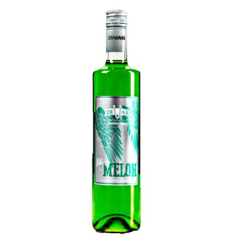 Divas Glades melon flavor liqueur sweet and green in color.