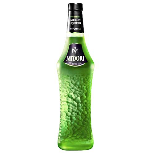 Midori liqueur is the premium quality liqueur vibrant green in color with a light refreshing taste of melon.