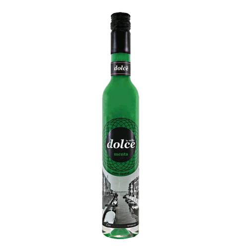 Dolce green mint milk based liqueur made with mint leaves that have a warm aromatic and sweet flavour.