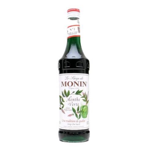 Mint Syrup Monin - Monin mint syrup is made from cooking sugar mint and water to a fine strong syrup.