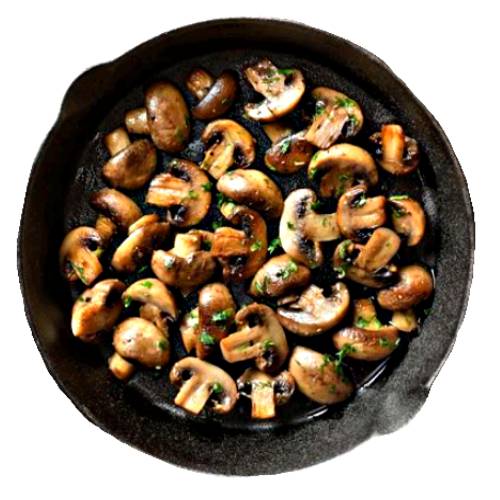 Mushroom Fried - Fried mushroom are cleaned and fried in a mix of oil with herbs spices and salt.