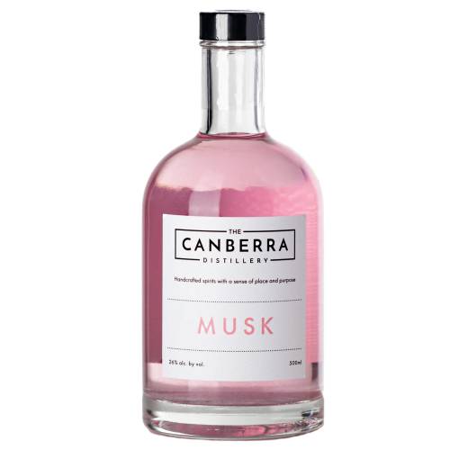 Musk Liqueur Canberra Distillery - Canberra Distillery Musk Liqueur is a smooth liqueur with a hint of sweet musk and best served with lemonade a sparkling white or neat.