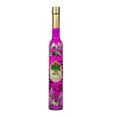 Musk Liqueur - Liqueur flavoured with musk and with a light pink color.