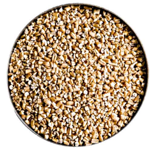 Steel Cut Oats also called pinhead oats or coarse oatmeal are whole grains cut in half.
