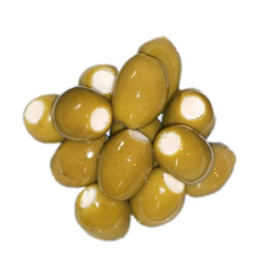 Goat Cheese Stuffed Olive.